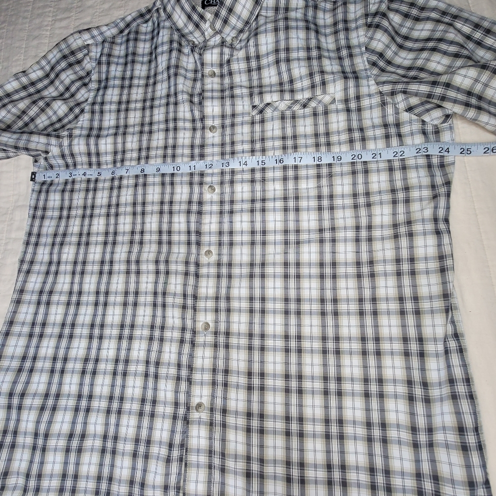 Chaps Mens Button Down Top Large - image 3